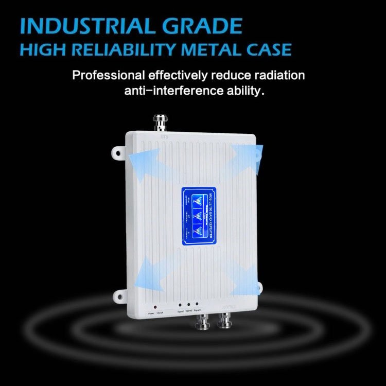 Hot Sale 2G 3G 4G Tri-band Mobile Network Repeater Tri-band Signal Booster kit with double antenna for network booster